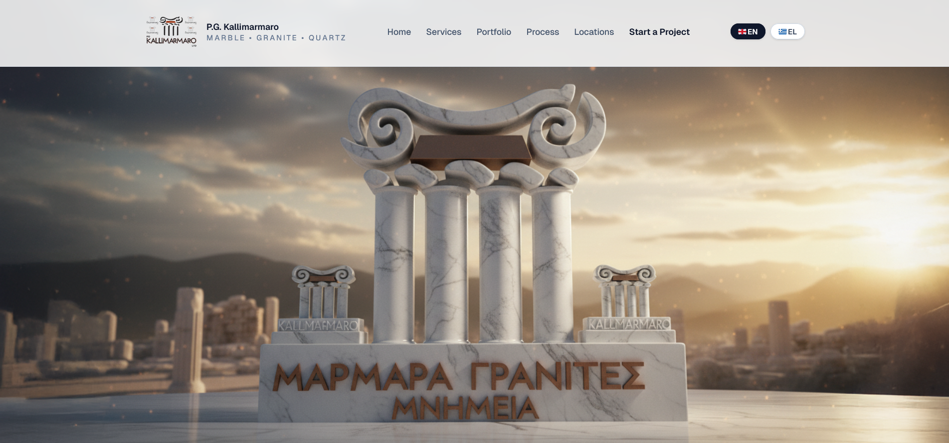 We Designed kallimarmaro.cy: A Digital Revolution for Cyprus's Premium Marble & Granite Supplier